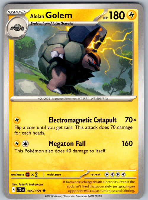 Alolan Golem 046/159 Journey Together Pokemon