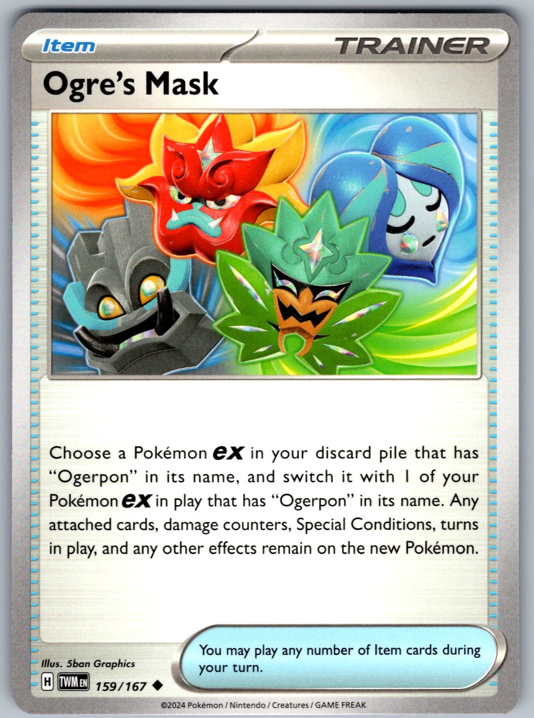 Ogre's Mask 159/167 Twilight Masquerade Pokemon
