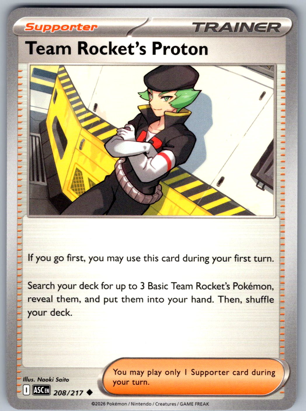 Team Rocket's Proton 208/217 Ascended Heroes Pokemon