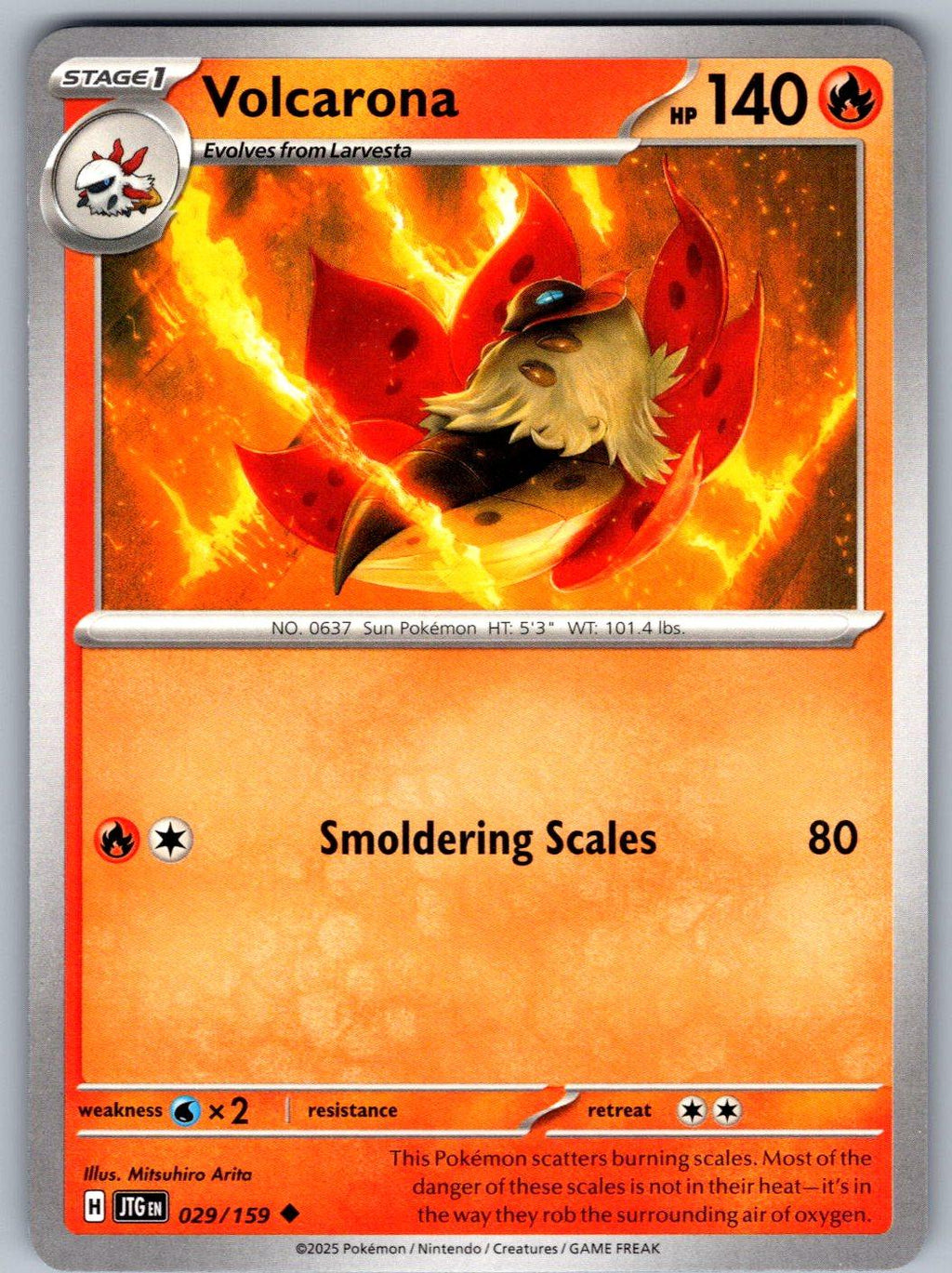 Volcarona 029/159 Journey Together Pokemon