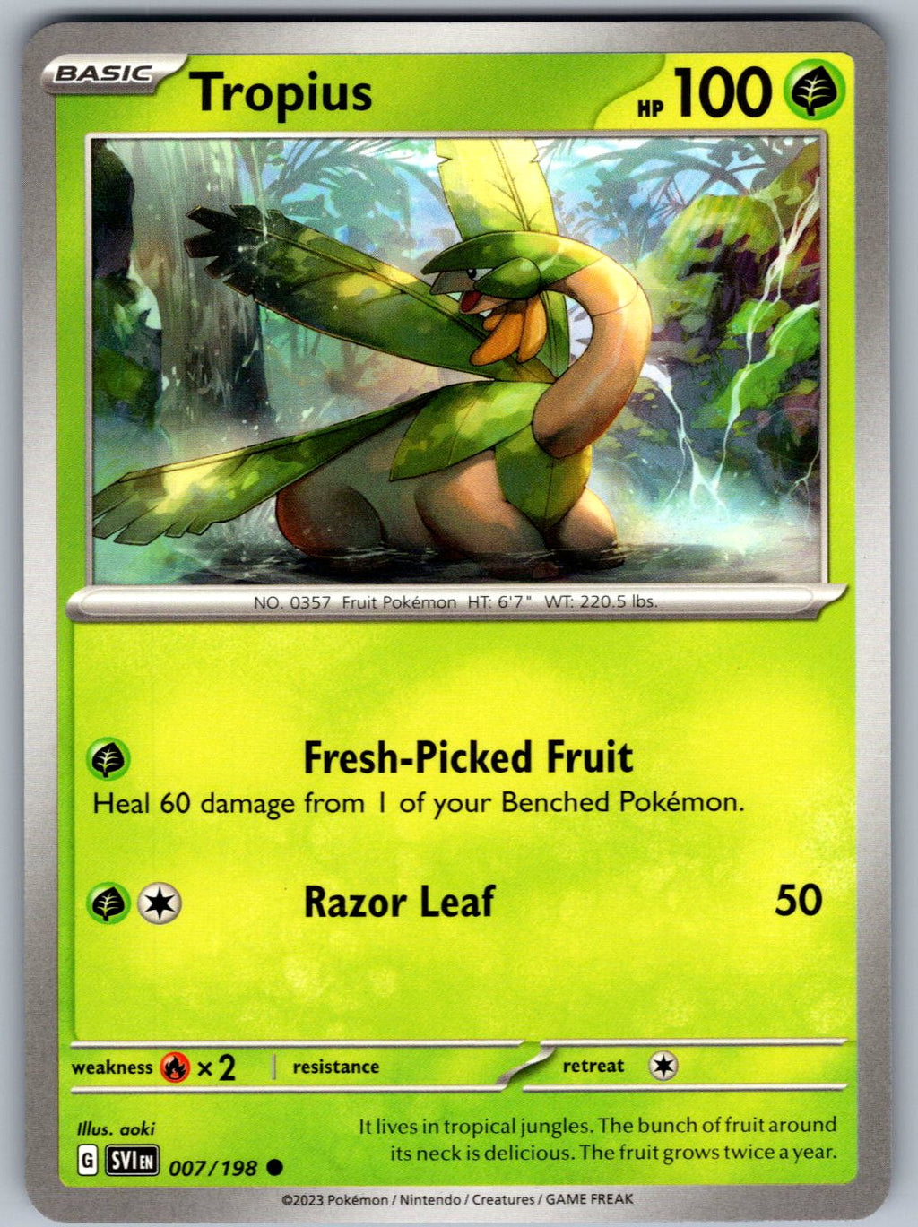 Tropius 007/198 Scarlet & Violet Pokemon