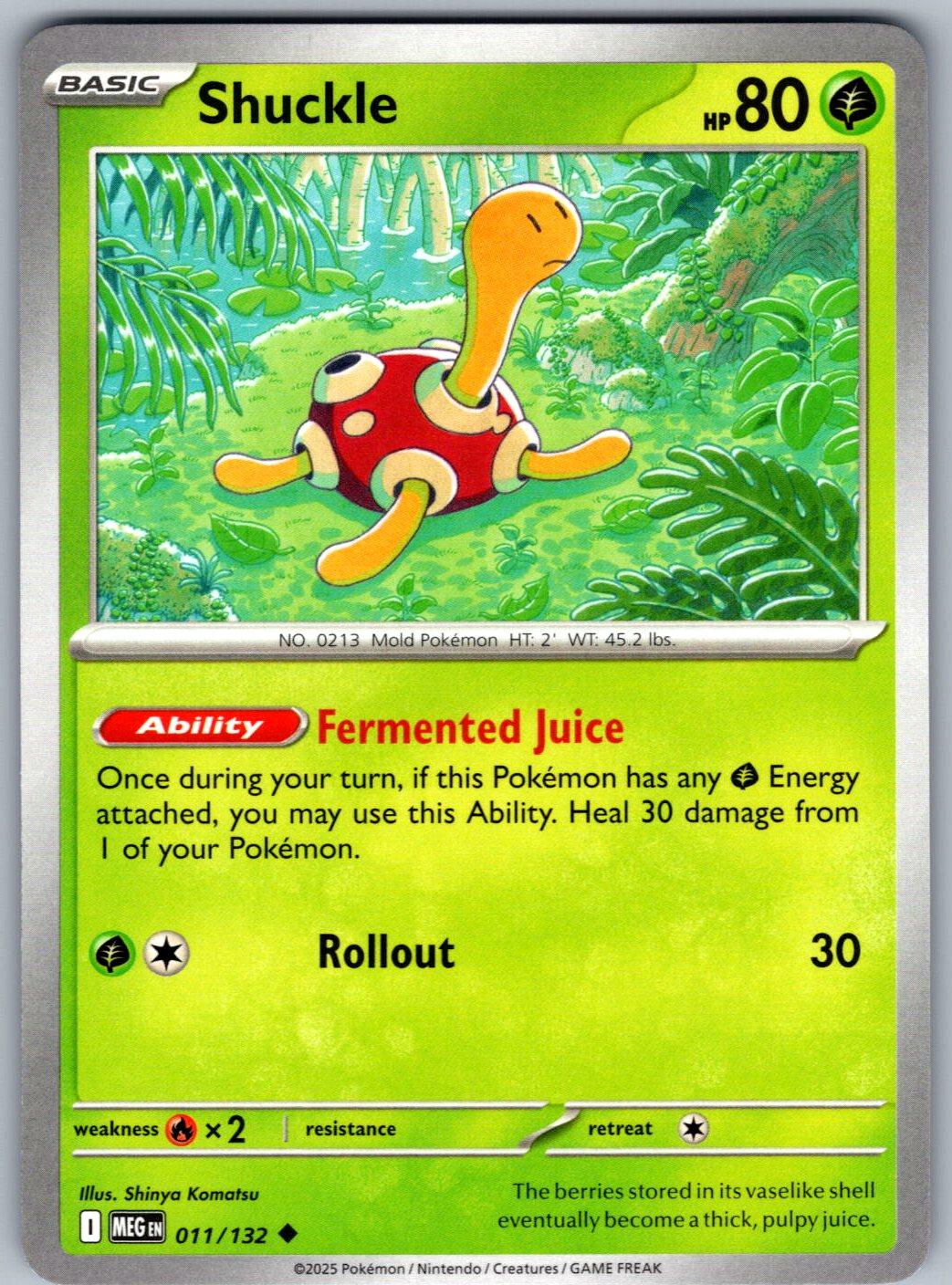 Shuckle 011/132 Mega Evolution Pokemon