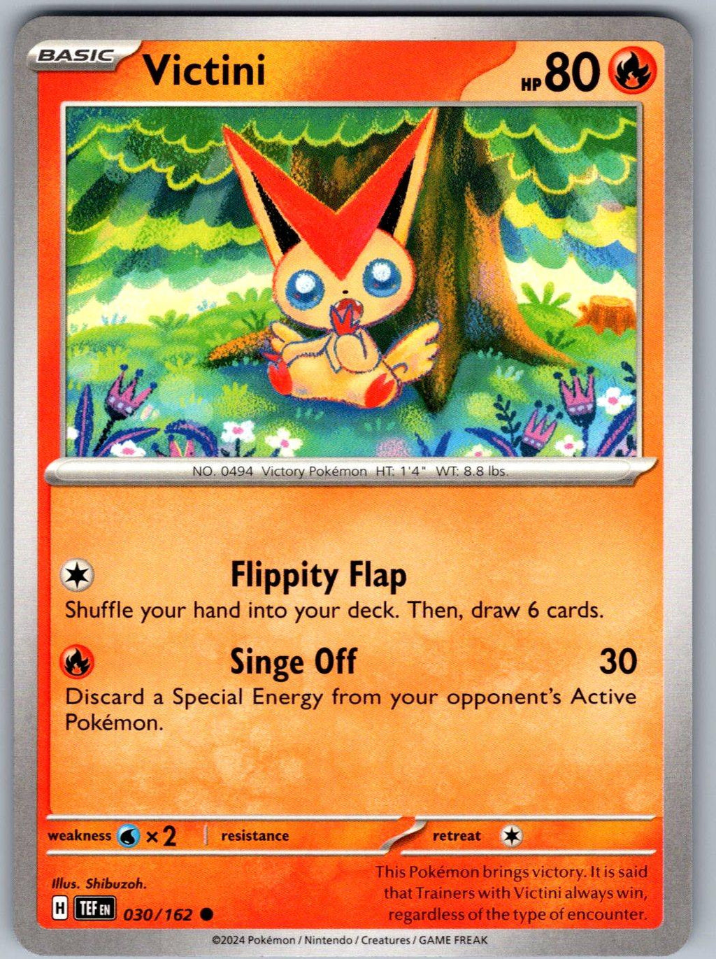 Victini 030/162 Temporal Forces Pokemon