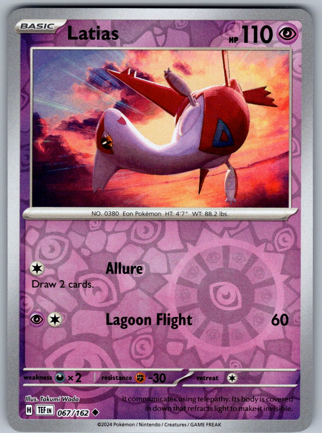 Latias 067/162 Temporal Forces Pokemon