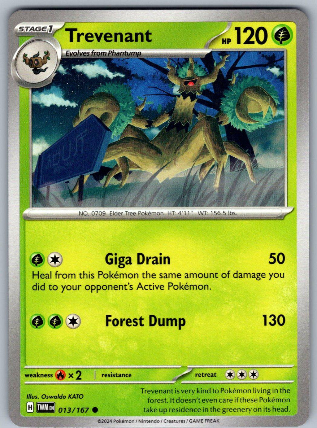 Trevenant 013/167 Twilight Masquerade Pokemon