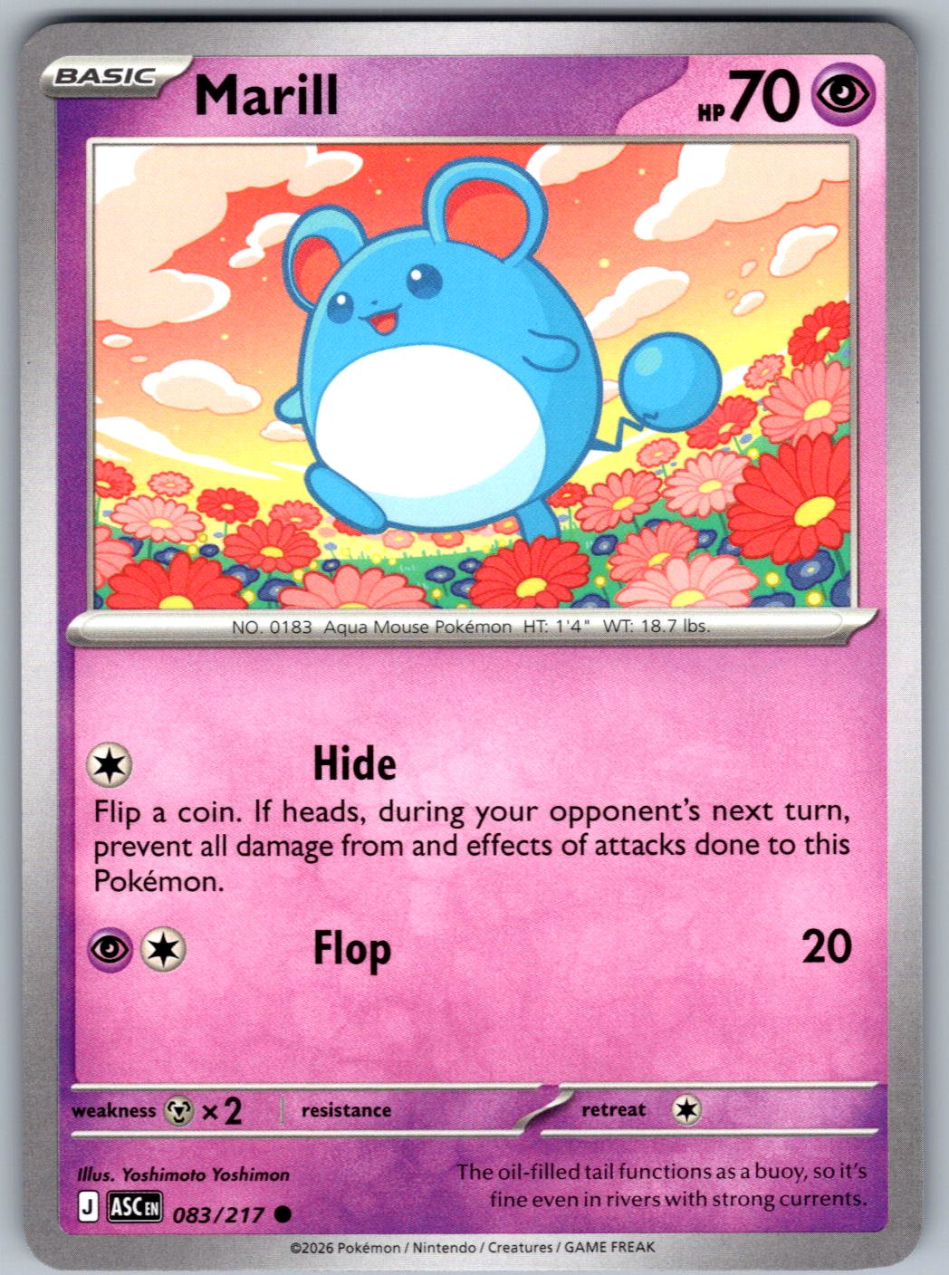 Marill 083/217 Ascended Heroes Pokemon