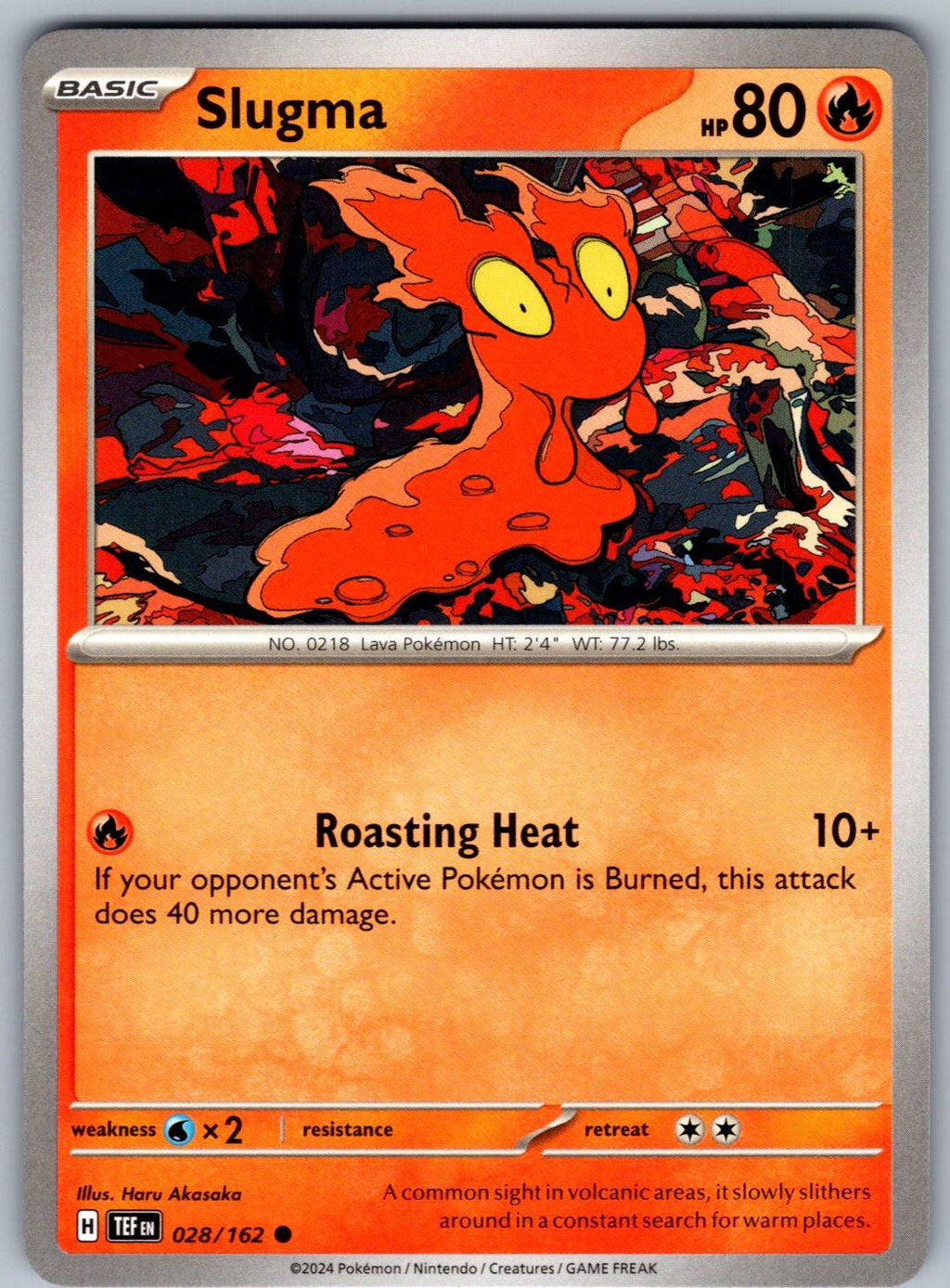 Slugma 028/162 Temporal Forces Pokemon
