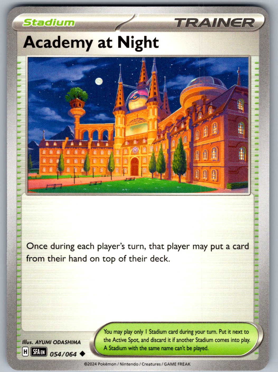 Academy at Night 054/064 Shrouded Fable Pokemon