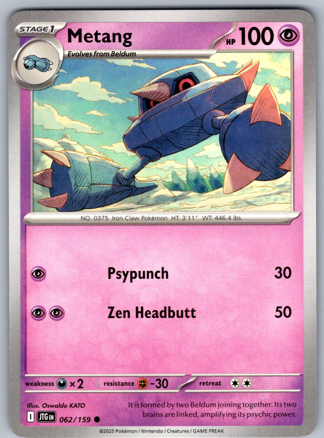 Metang 062/159 Journey Together Pokemon