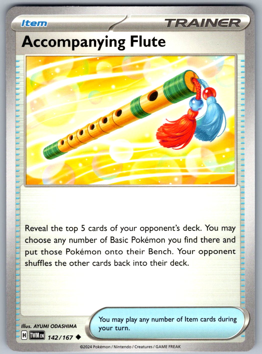 Accompanying Flute 142/167 Twilight Masquerade Pokemon