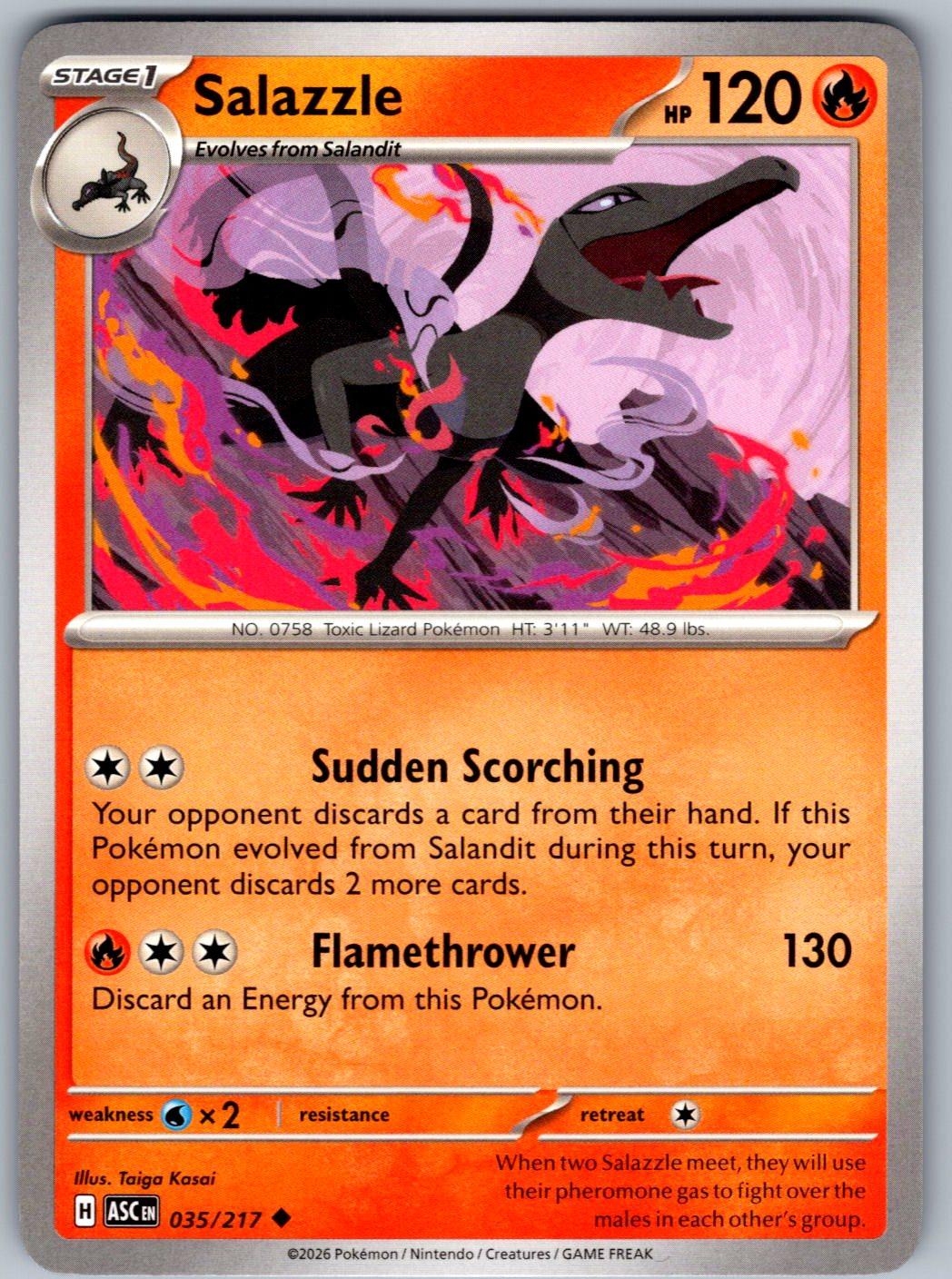 Salazzle 035/217 Ascended Heroes Pokemon