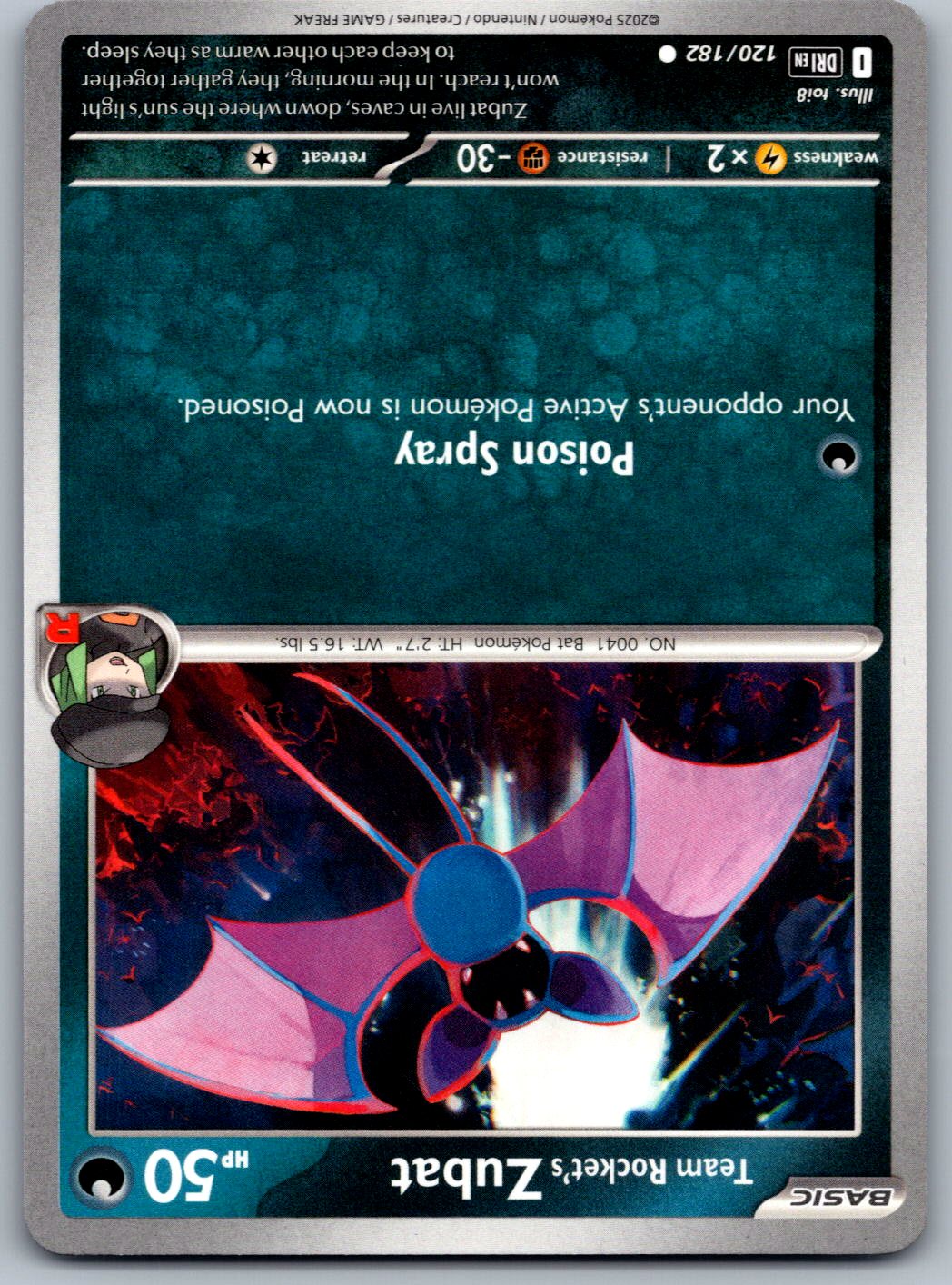 Team Rocket's Zubat 120/182 Destined Rivals Pokemon