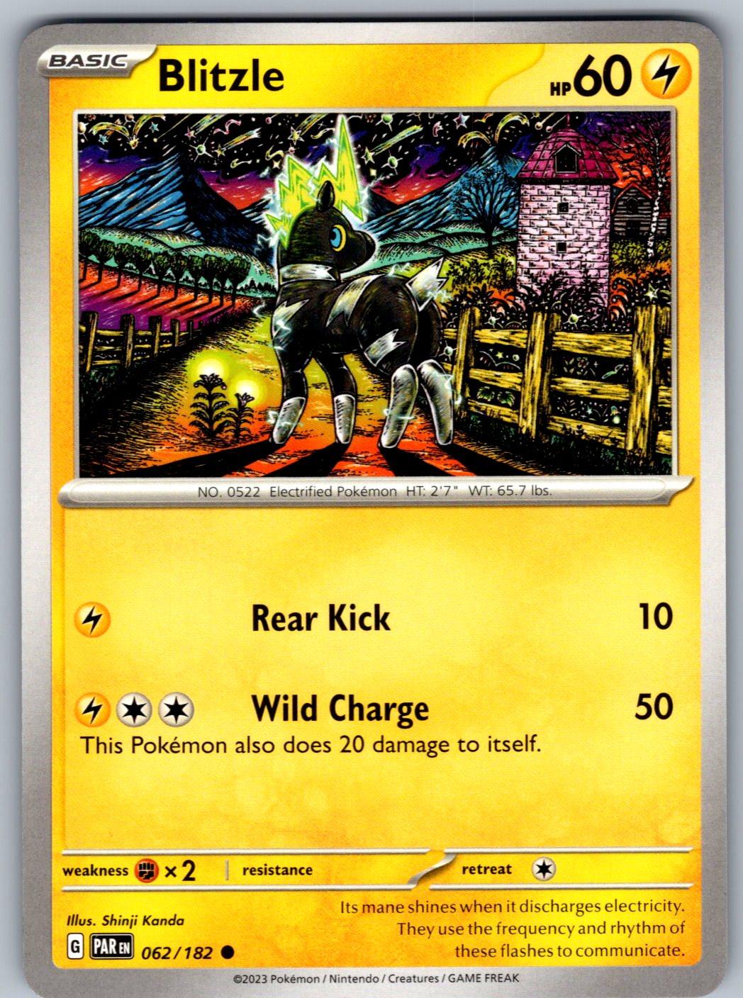 Blitzle 062/182 Paradox Rift Pokemon