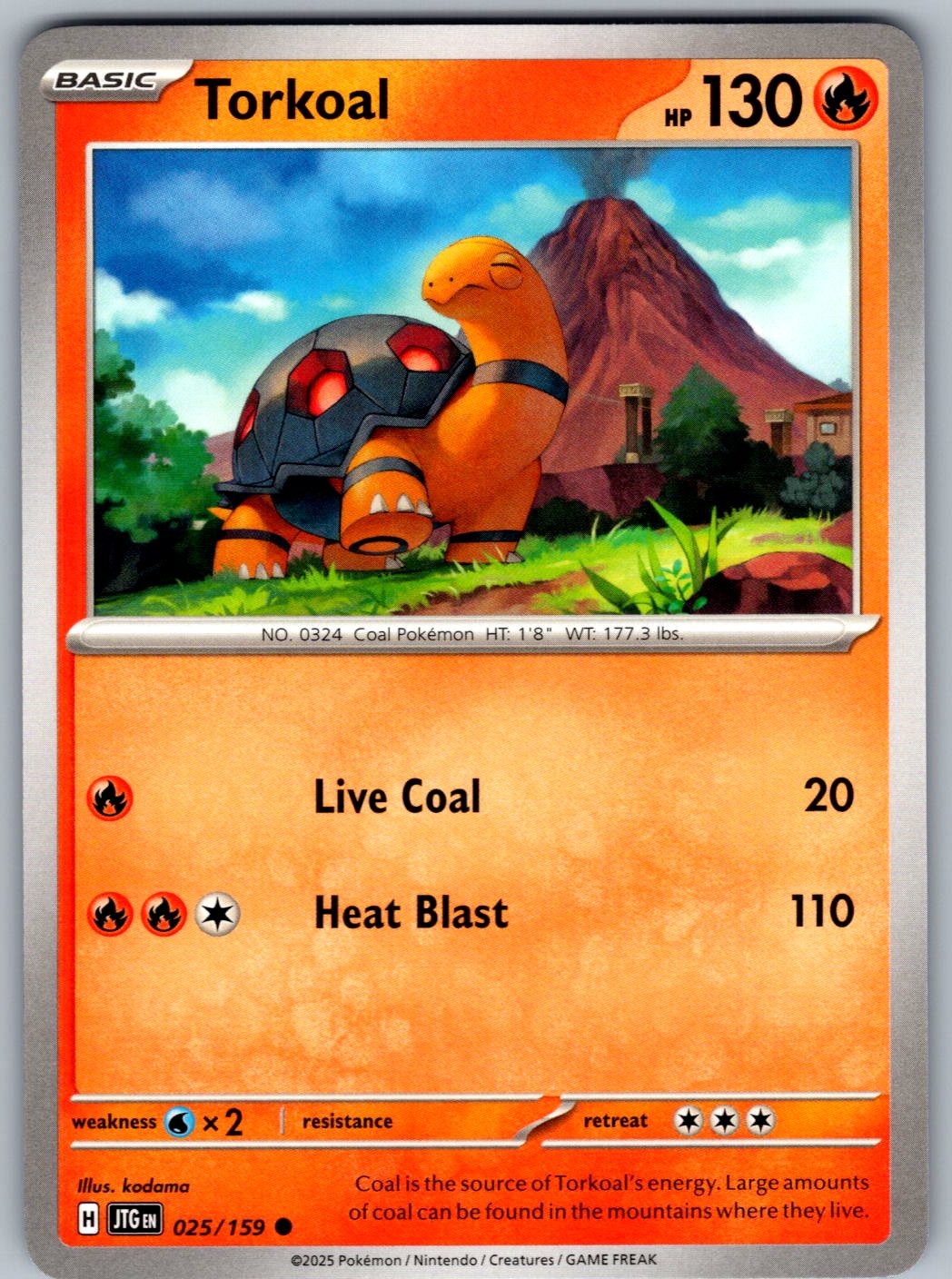 Torkoal 025/159 Journey Together Pokemon