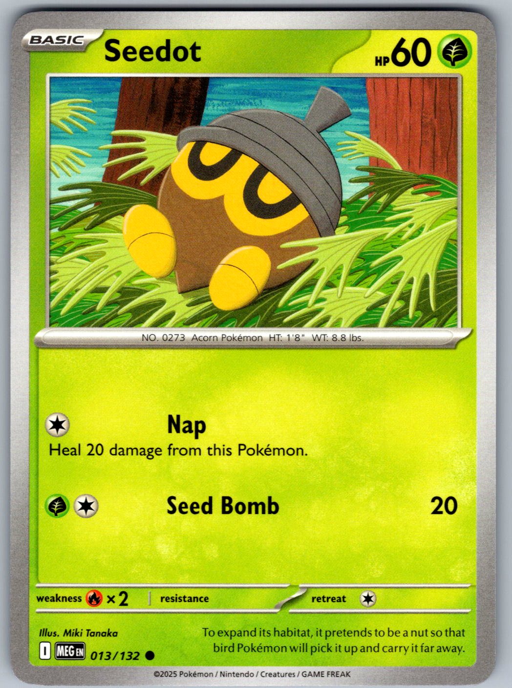 Seedot 013/132 Mega Evolution Pokemon