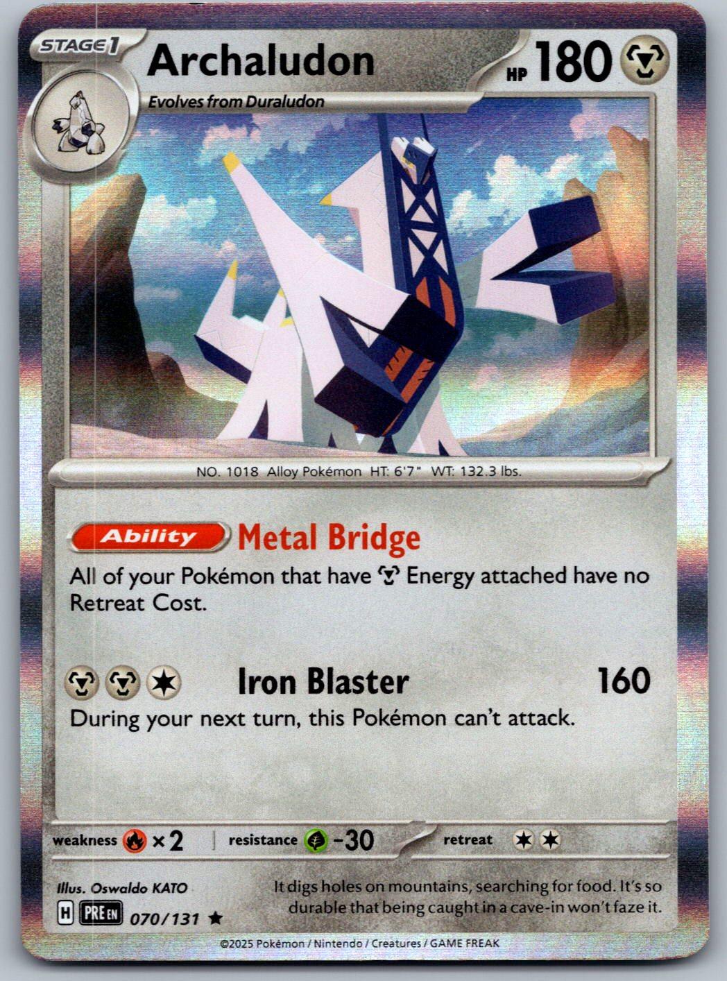 Archaludon 070/131 Prismatic Evolutions Pokemon Holo