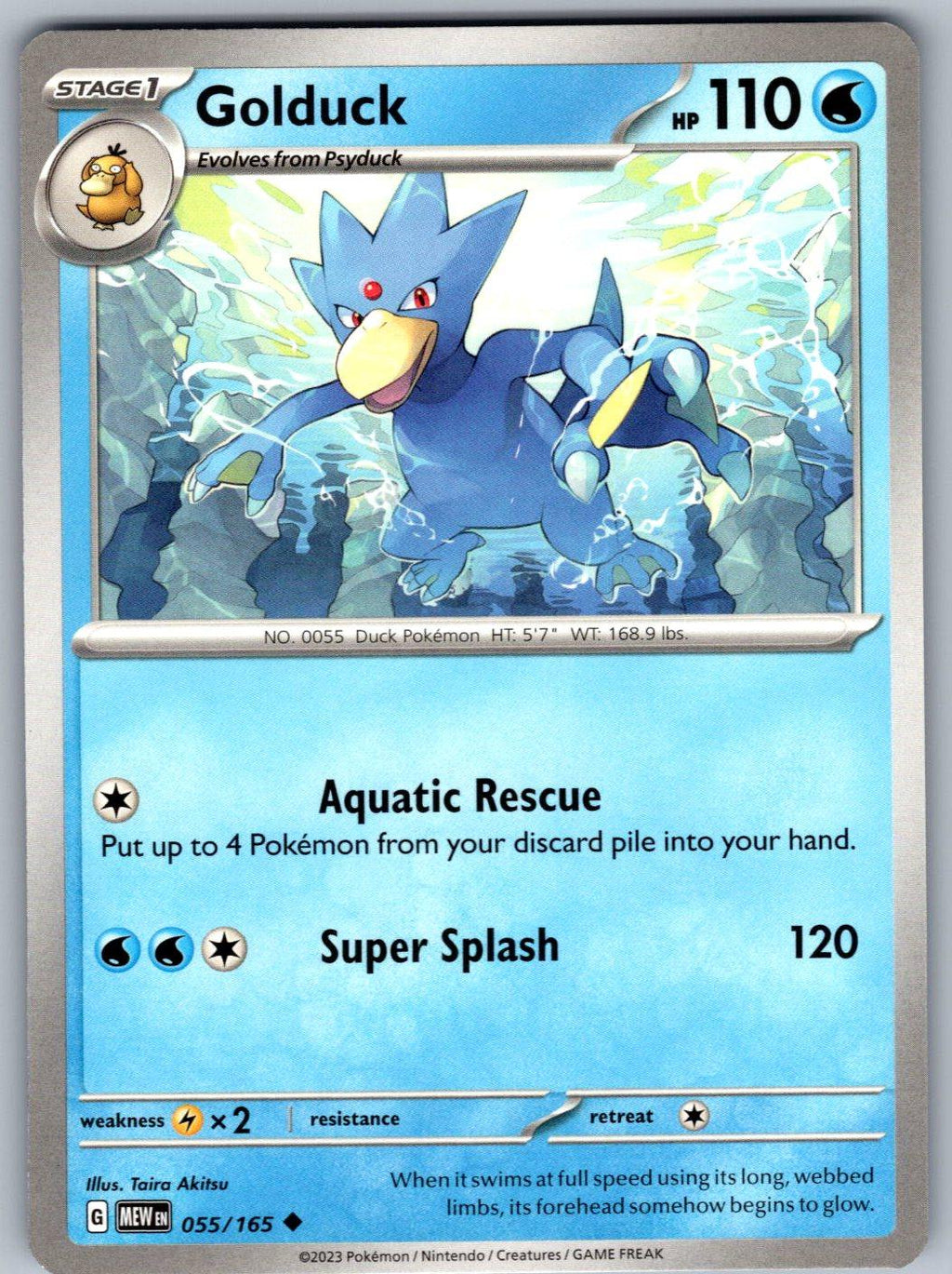 Golduck 055/165 151 Pokemon