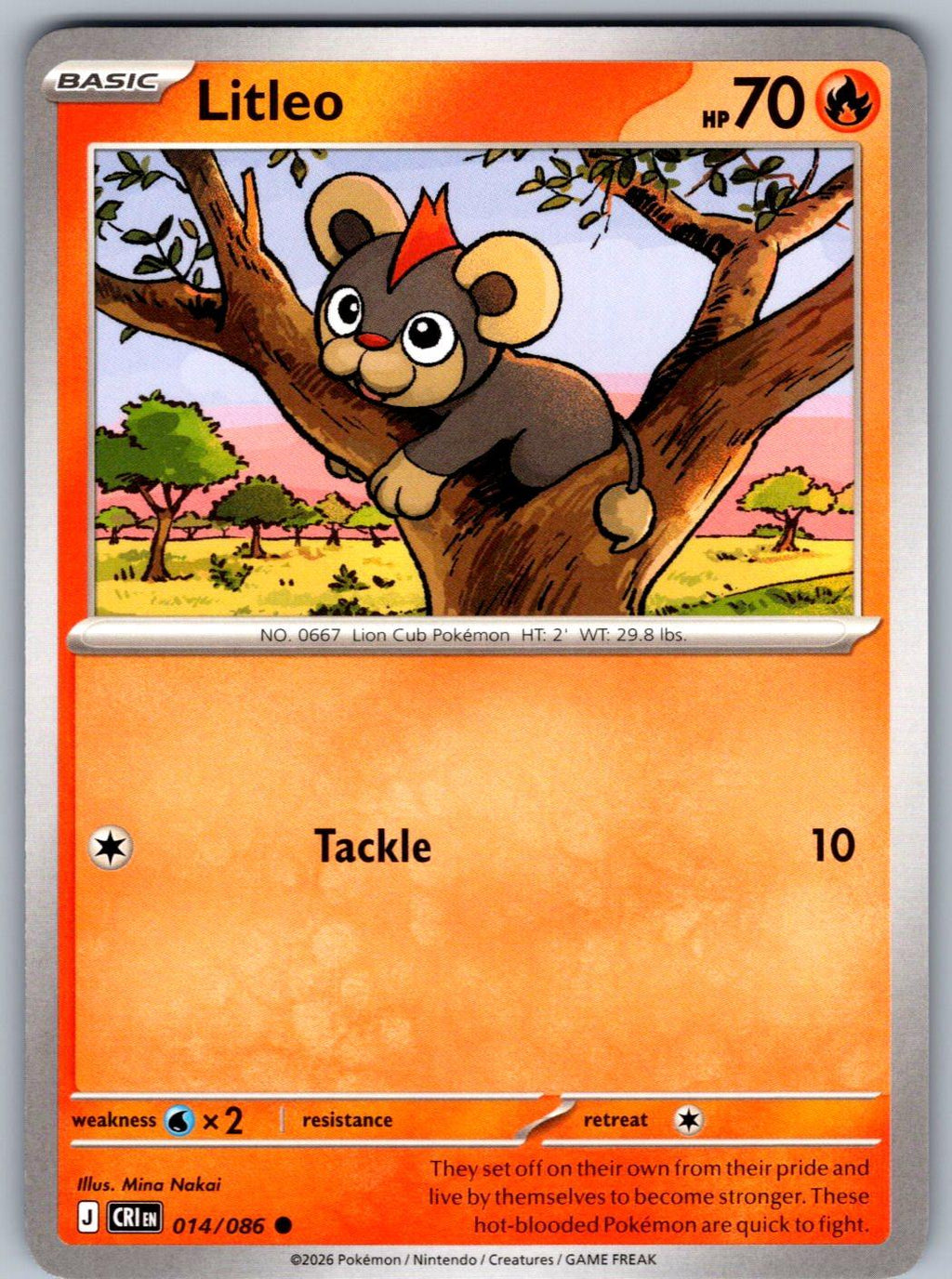 Litleo 014/086 Chaos Rising Pokemon