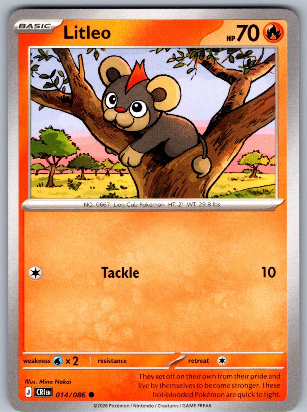 Litleo 014/086 Chaos Rising Pokemon