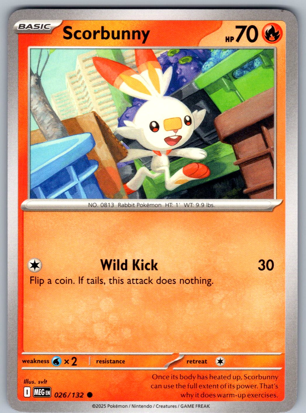 Scorbunny 026/132 Mega Evolution Pokemon