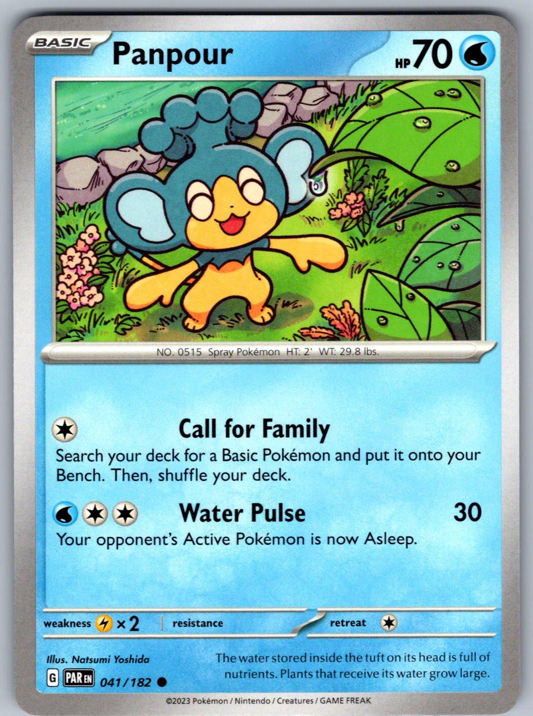 Panpour 041/182 Paradox Rift Pokemon