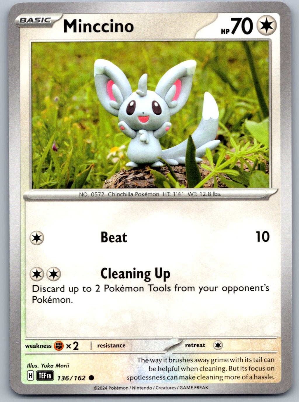 Minccino 136/162 Temporal Forces Pokemon