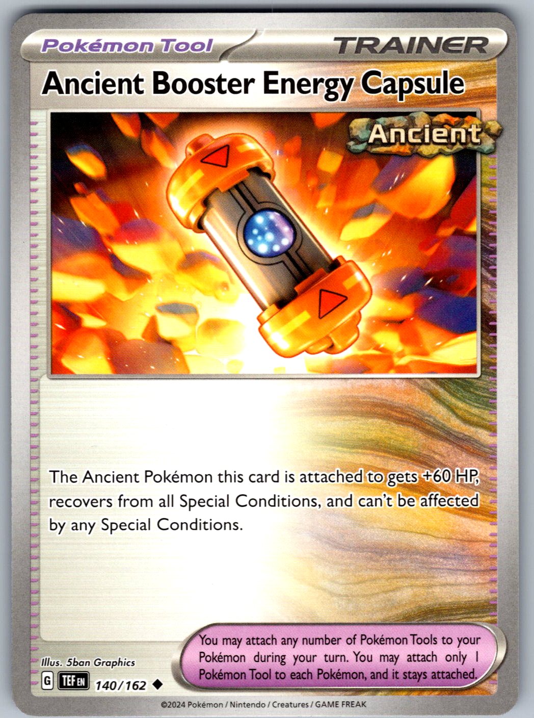 Ancient Booster Energy Capsule 140/162 Temporal Forces Pokemon