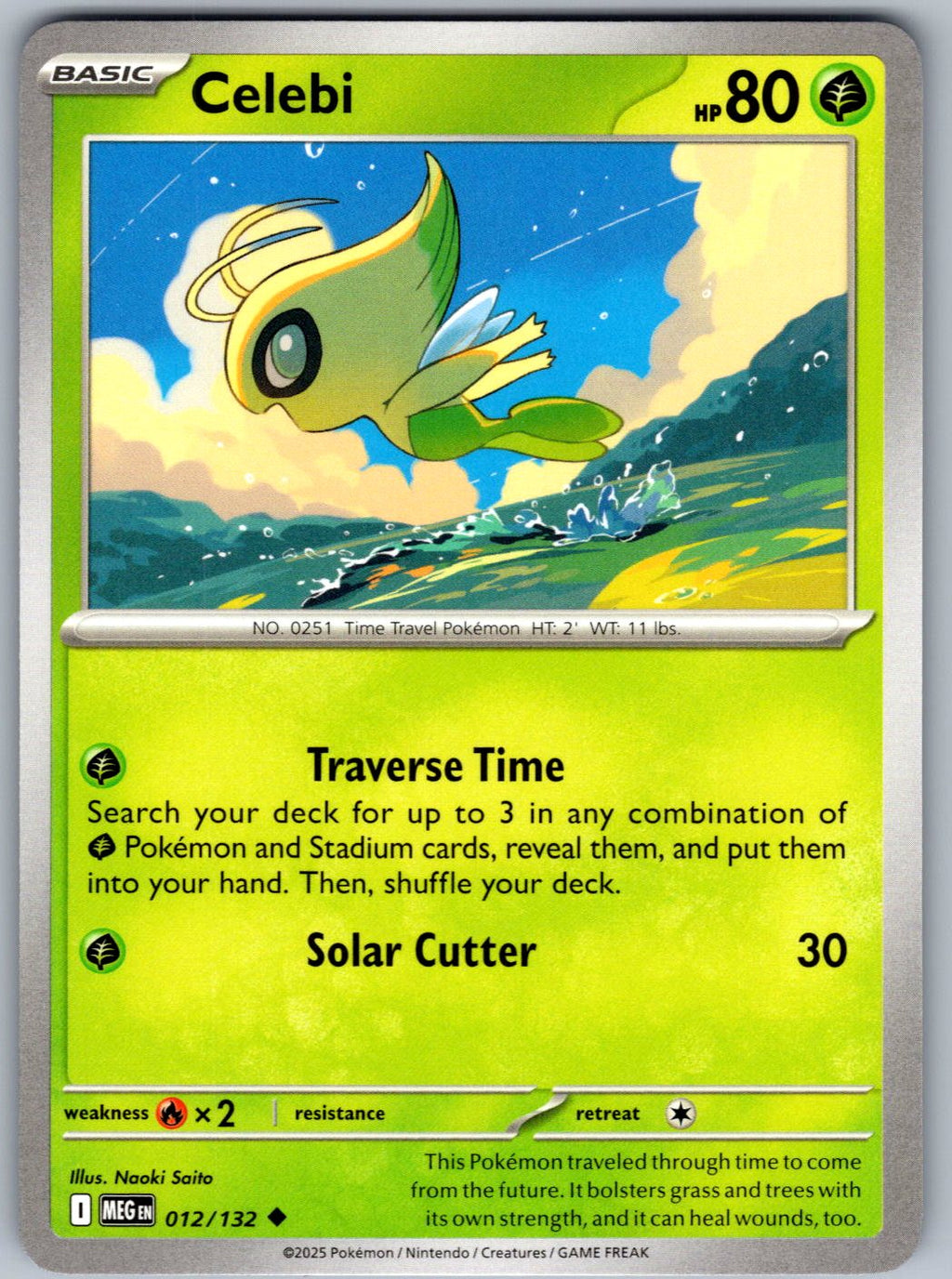Celebi 012/132 Mega Evolution Pokemon