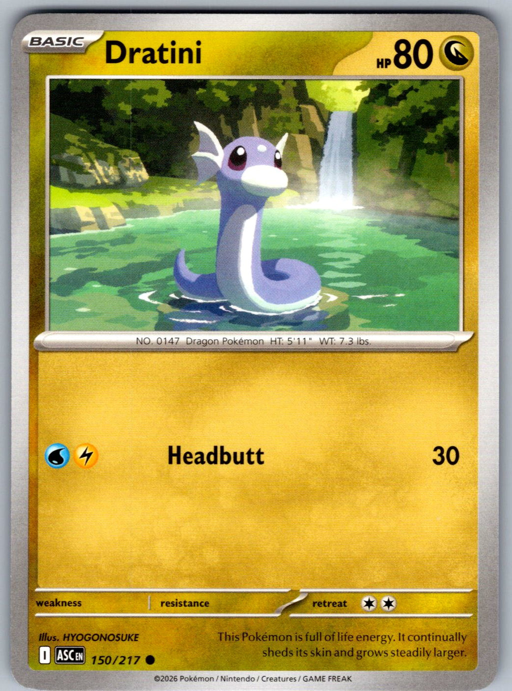 Dratini 150/217 Ascended Heroes Pokemon