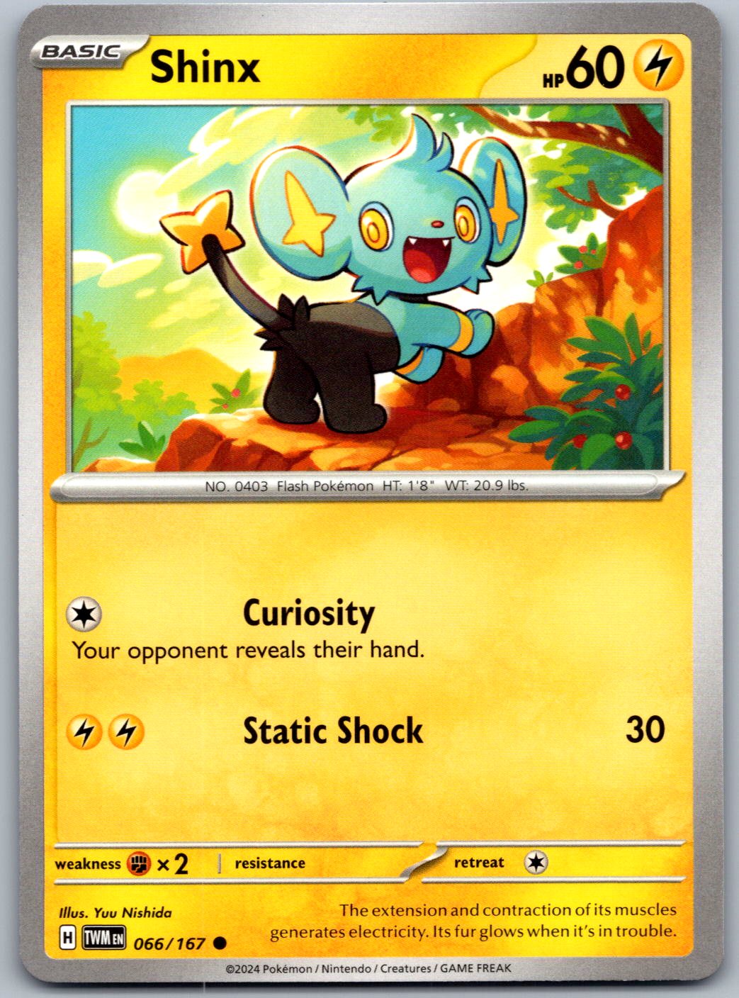 Shinx 066/167 Twilight Masquerade Pokemon