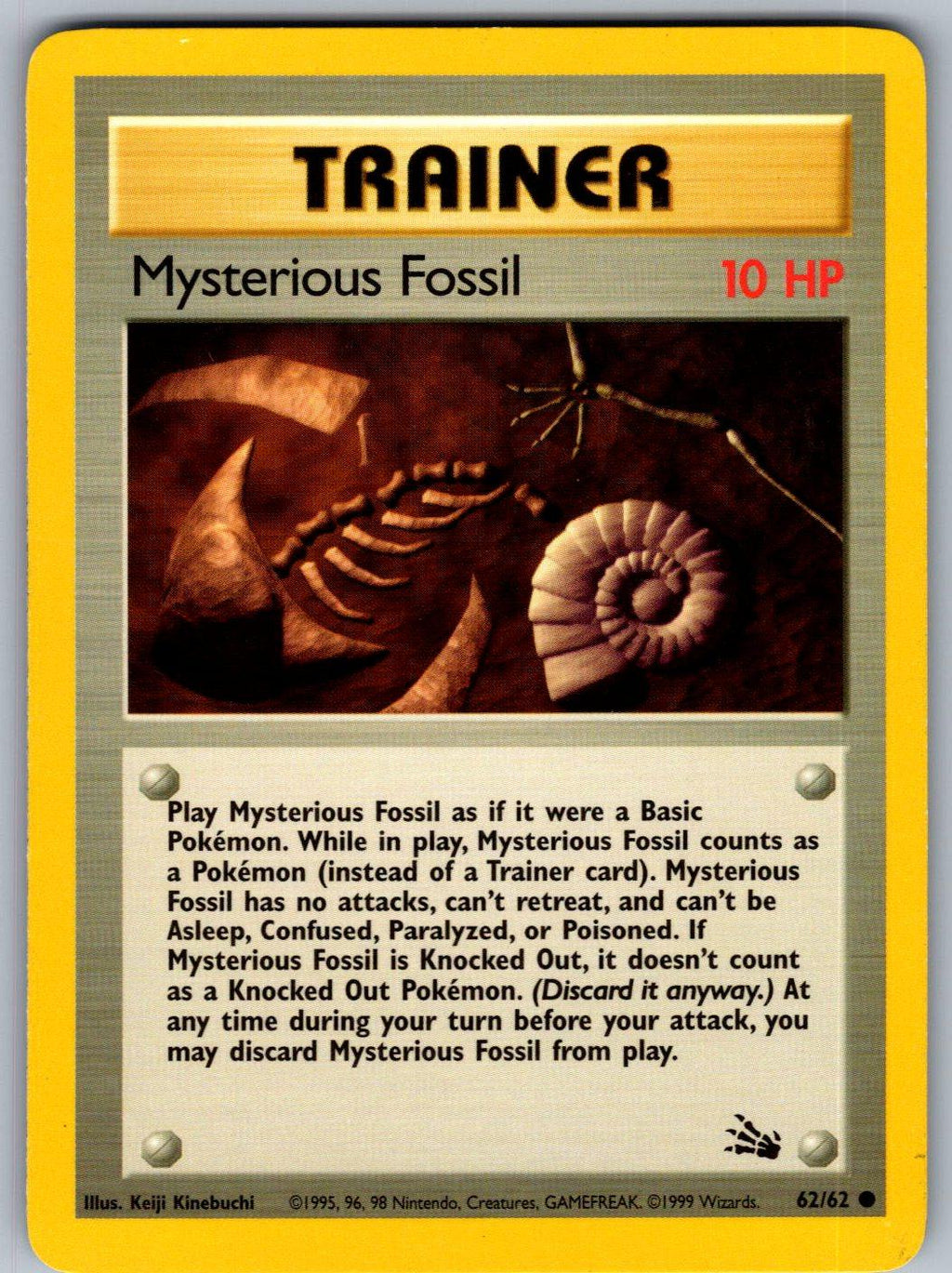 Mysterious Fossil 62/62 Fossil Pokemon Unlimited