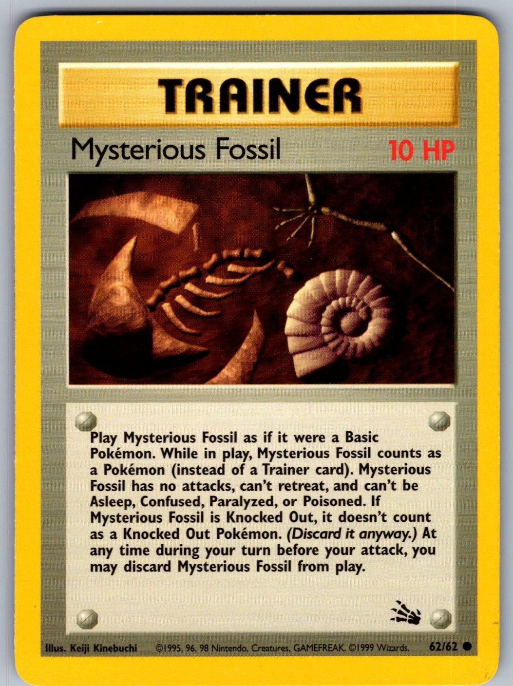 Mysterious Fossil 62/62 Fossil Pokemon Unlimited