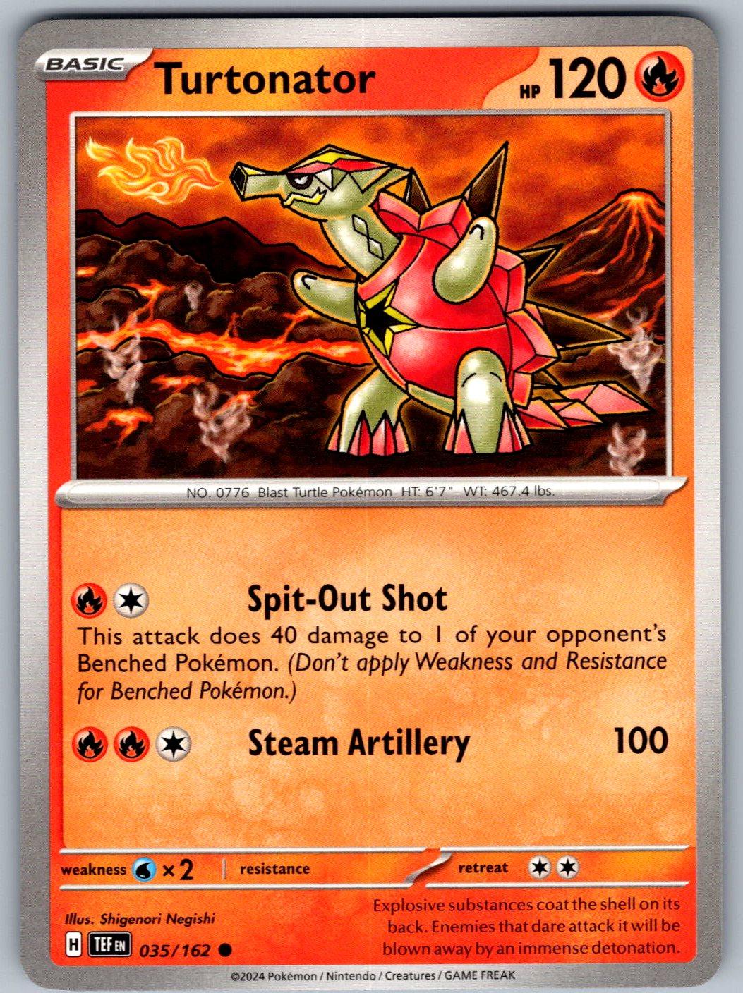Turtonator 035/162 Temporal Forces Pokemon