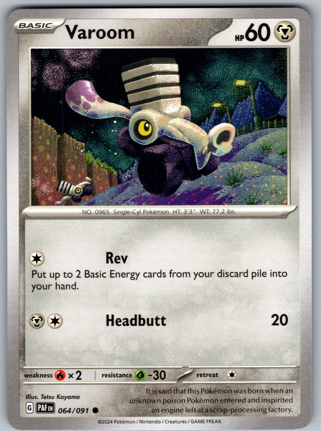 Varoom 064/091 Paldean Fates Pokemon