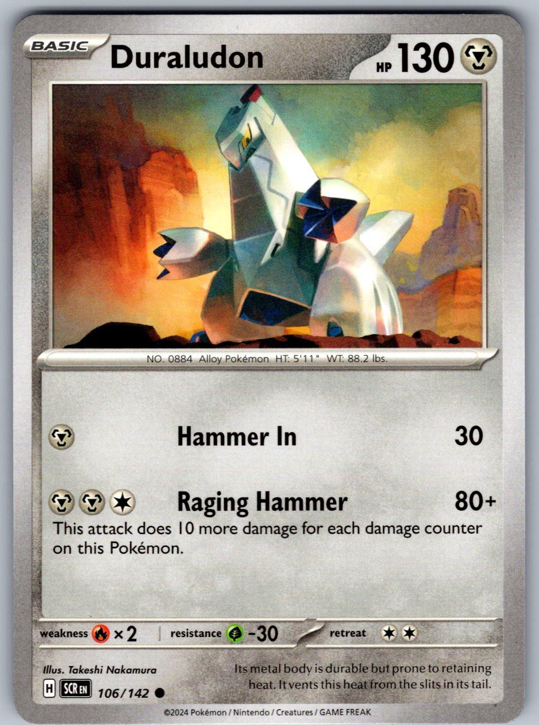 Duraludon 106/142 Stellar Crown Pokemon