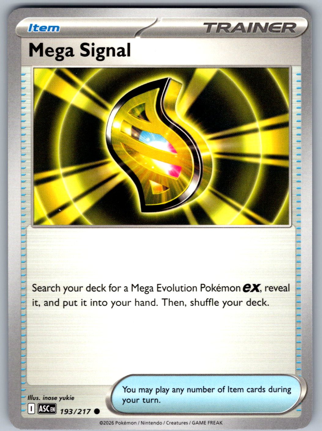 Mega Signal 193/217 Ascended Heroes Pokemon