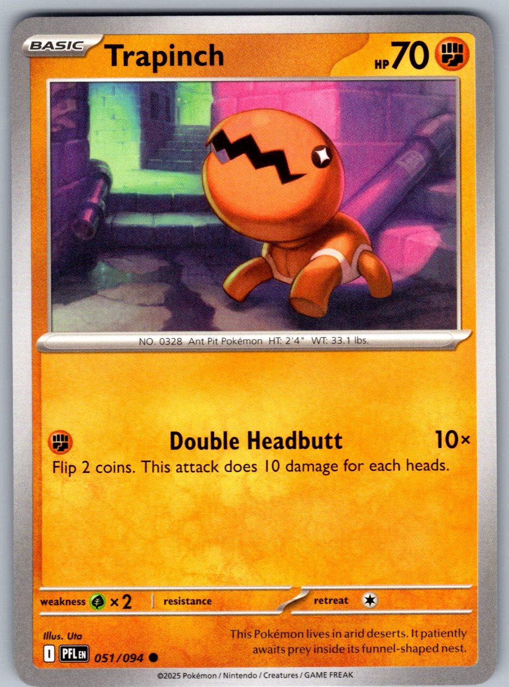 Trapinch 051/094 Phantasmal Flames Pokemon