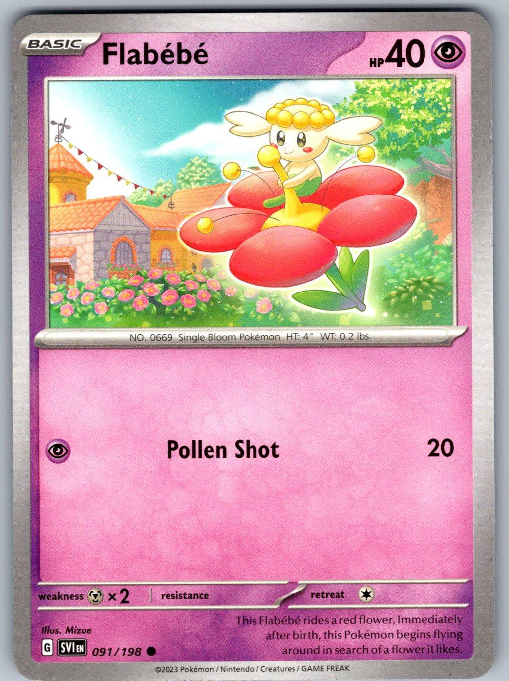 Flabebe 091/198 Scarlet & Violet Pokemon
