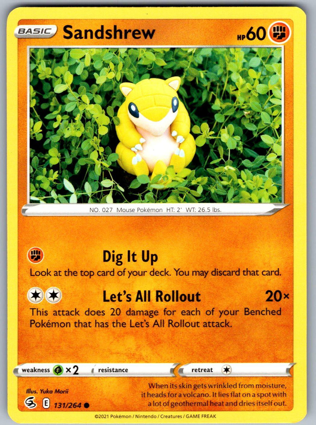 Sandshrew 131/264 Fusion Strike Pokemon