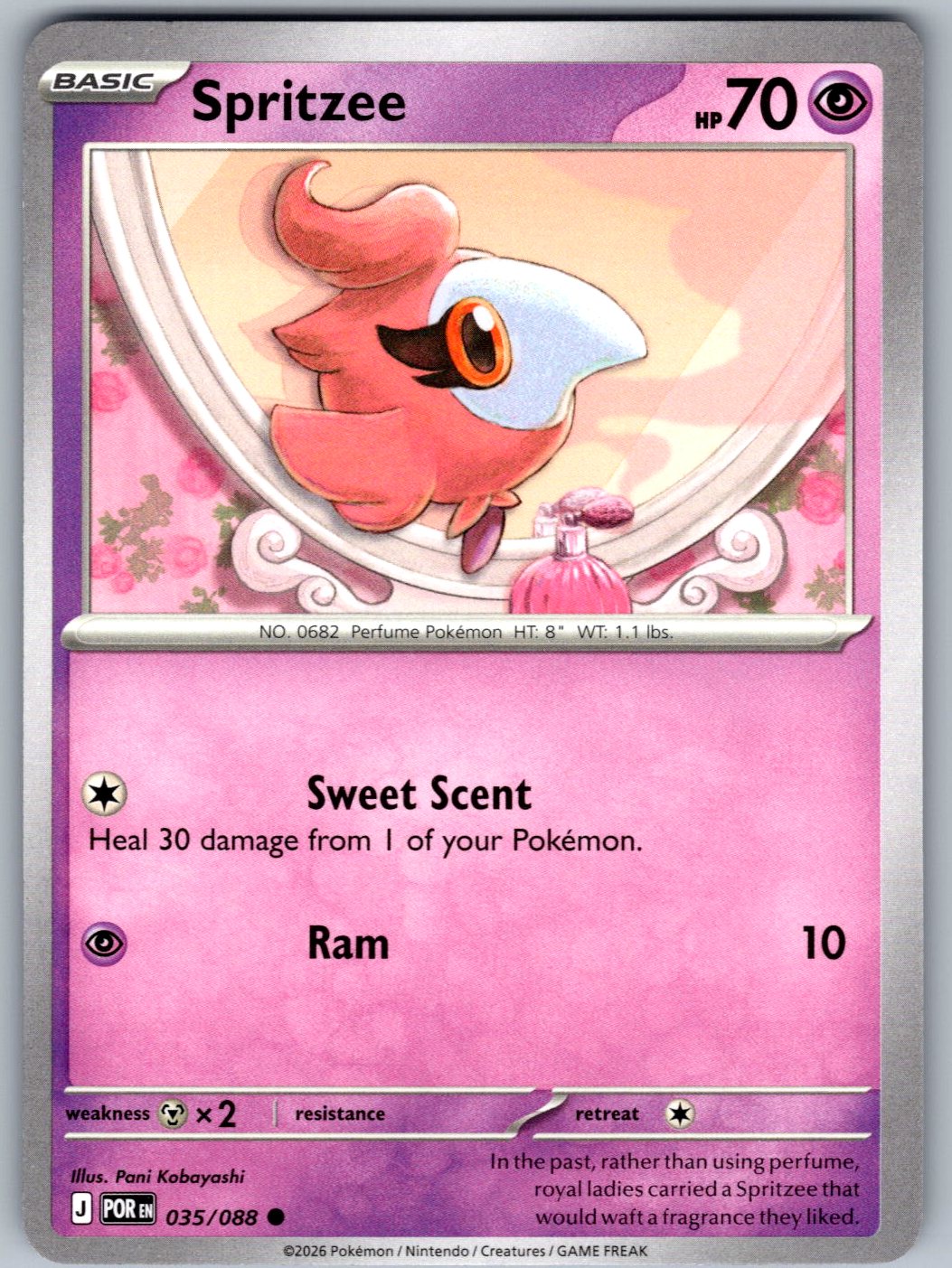 Spritzee 035/088 Perfect Order Pokemon