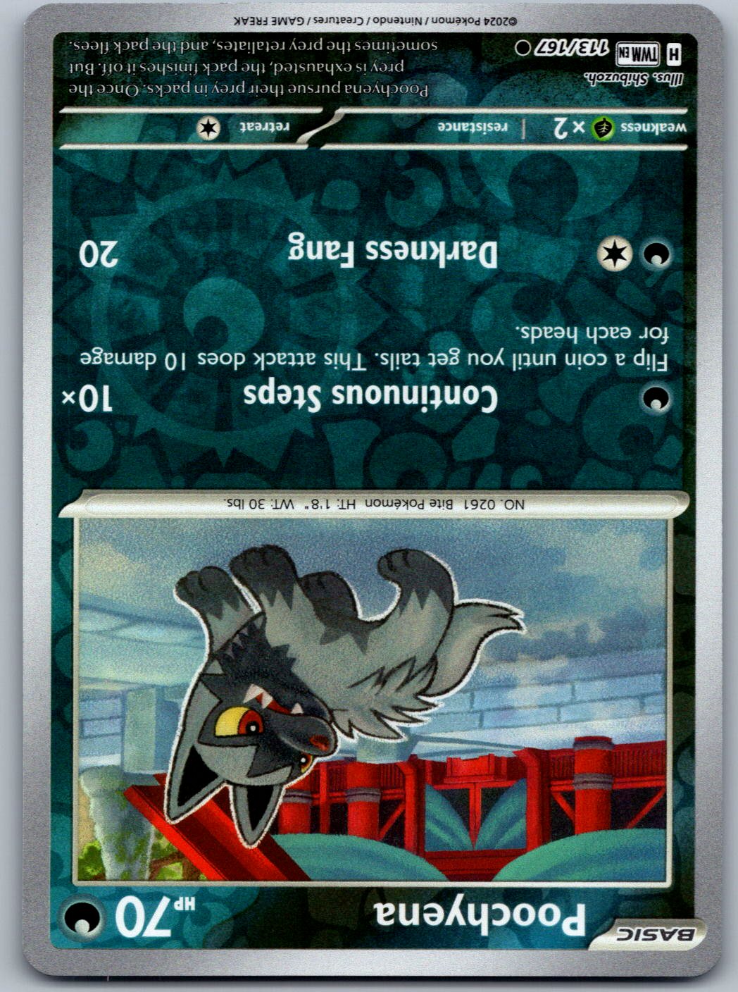 Poochyena 113/167 Twilight Masquerade Pokemon