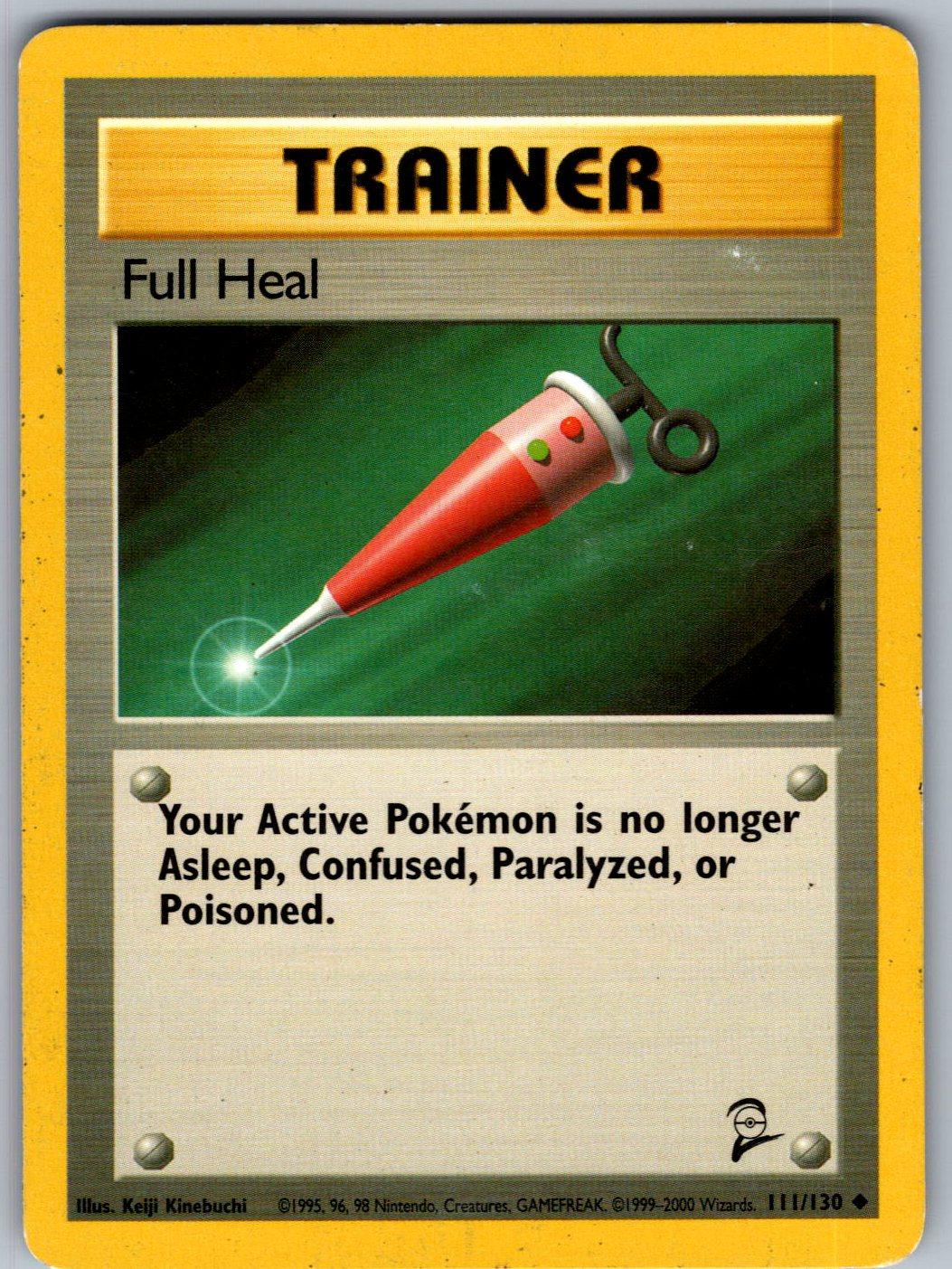 Full Heal 111/130 Base Set 2 Pokemon