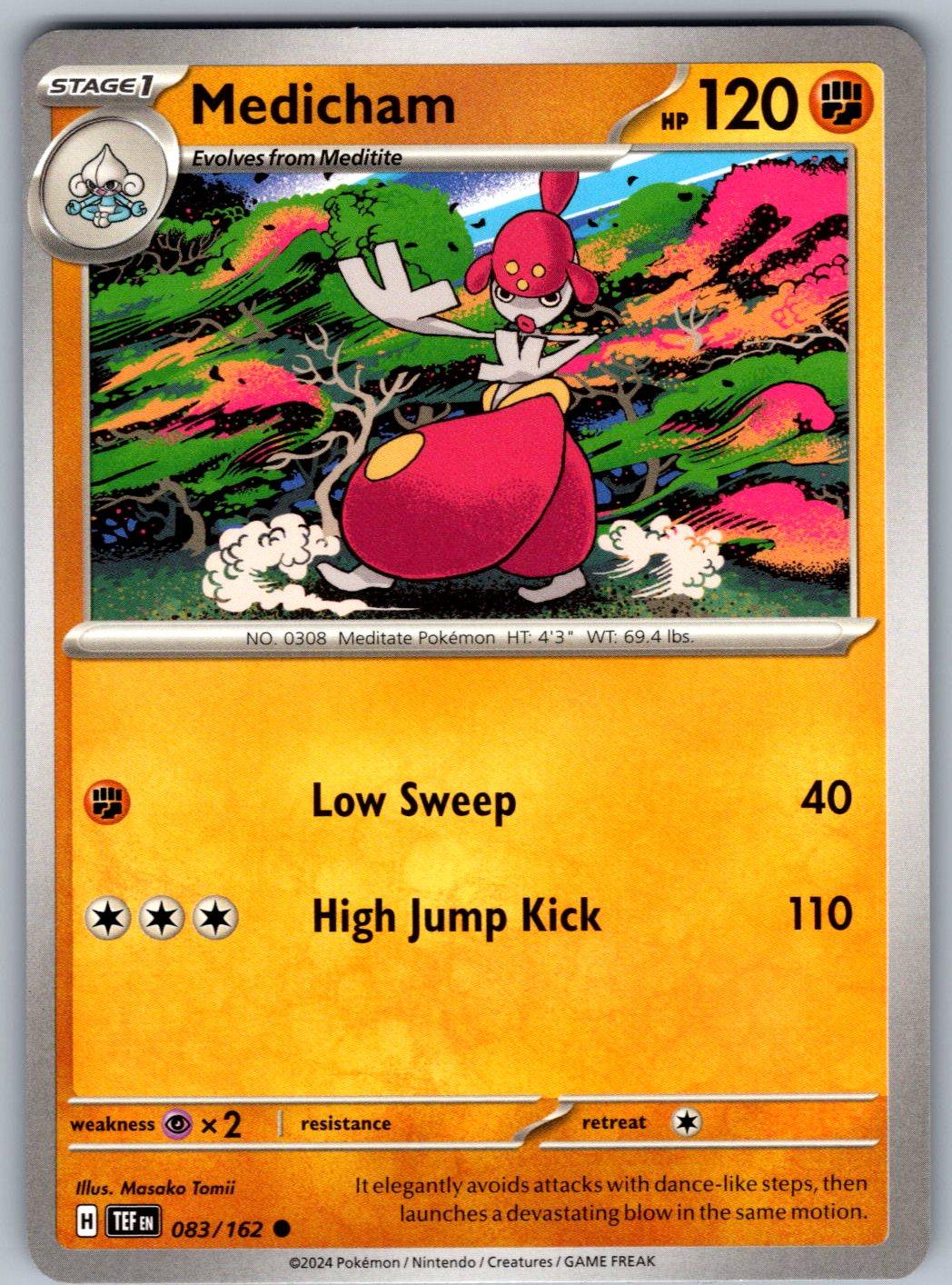 Medicham 083/162 Temporal Forces Pokemon