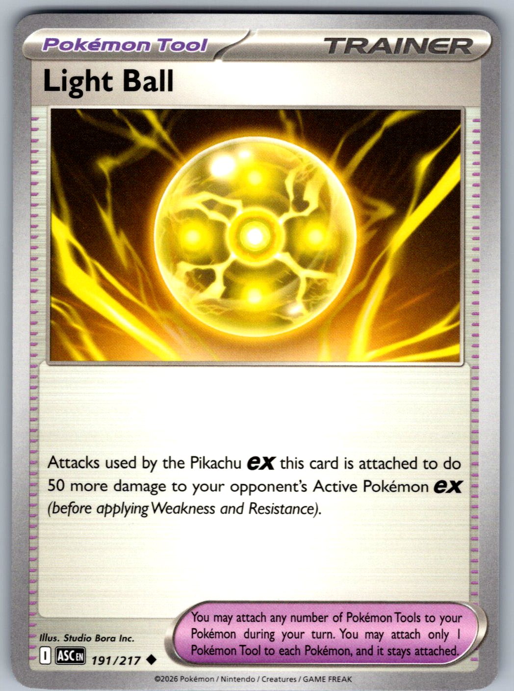 Light Ball 191/217 Ascended Heroes Pokemon