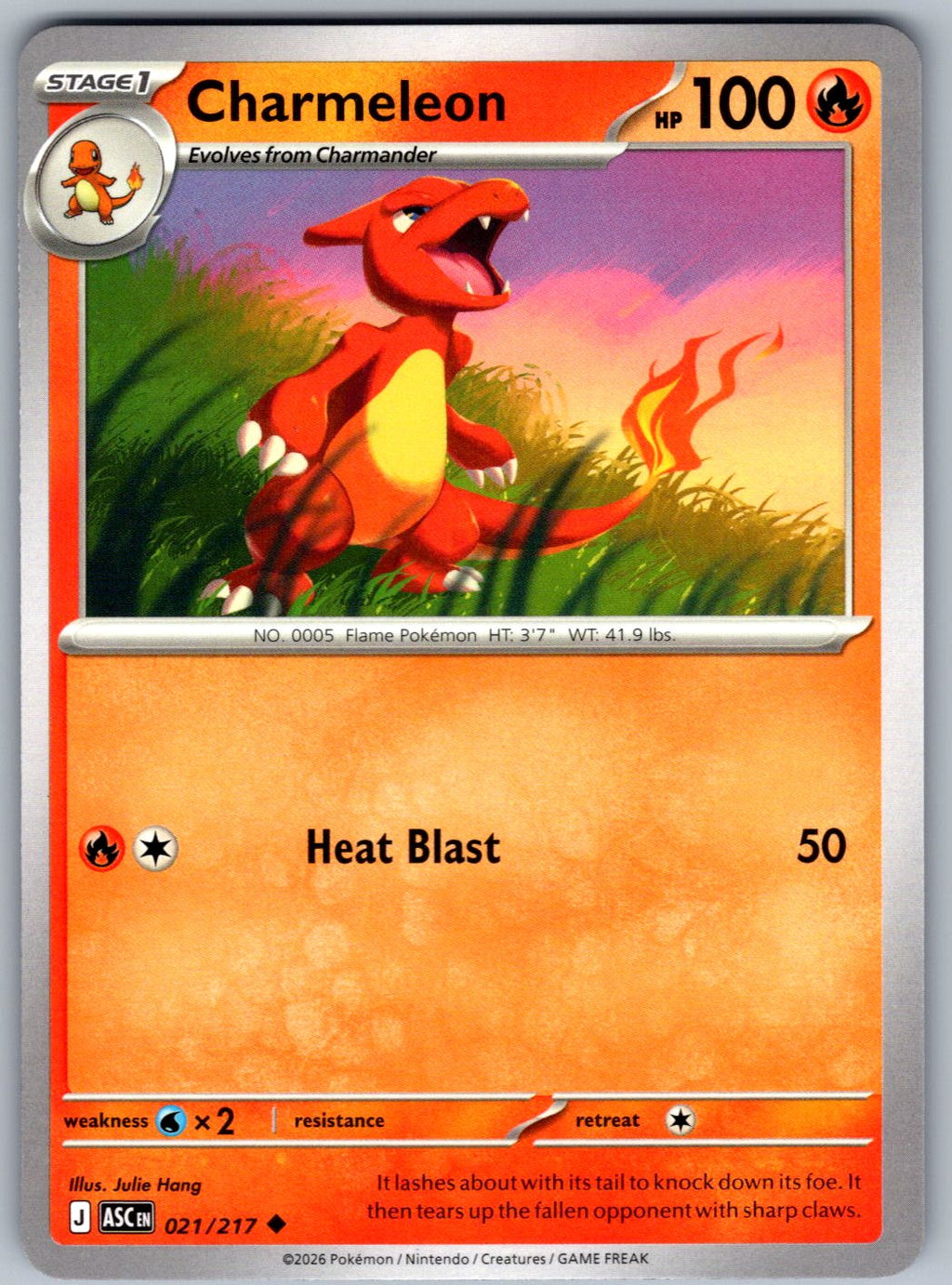 Charmeleon 021/217 Ascended Heroes Pokemon