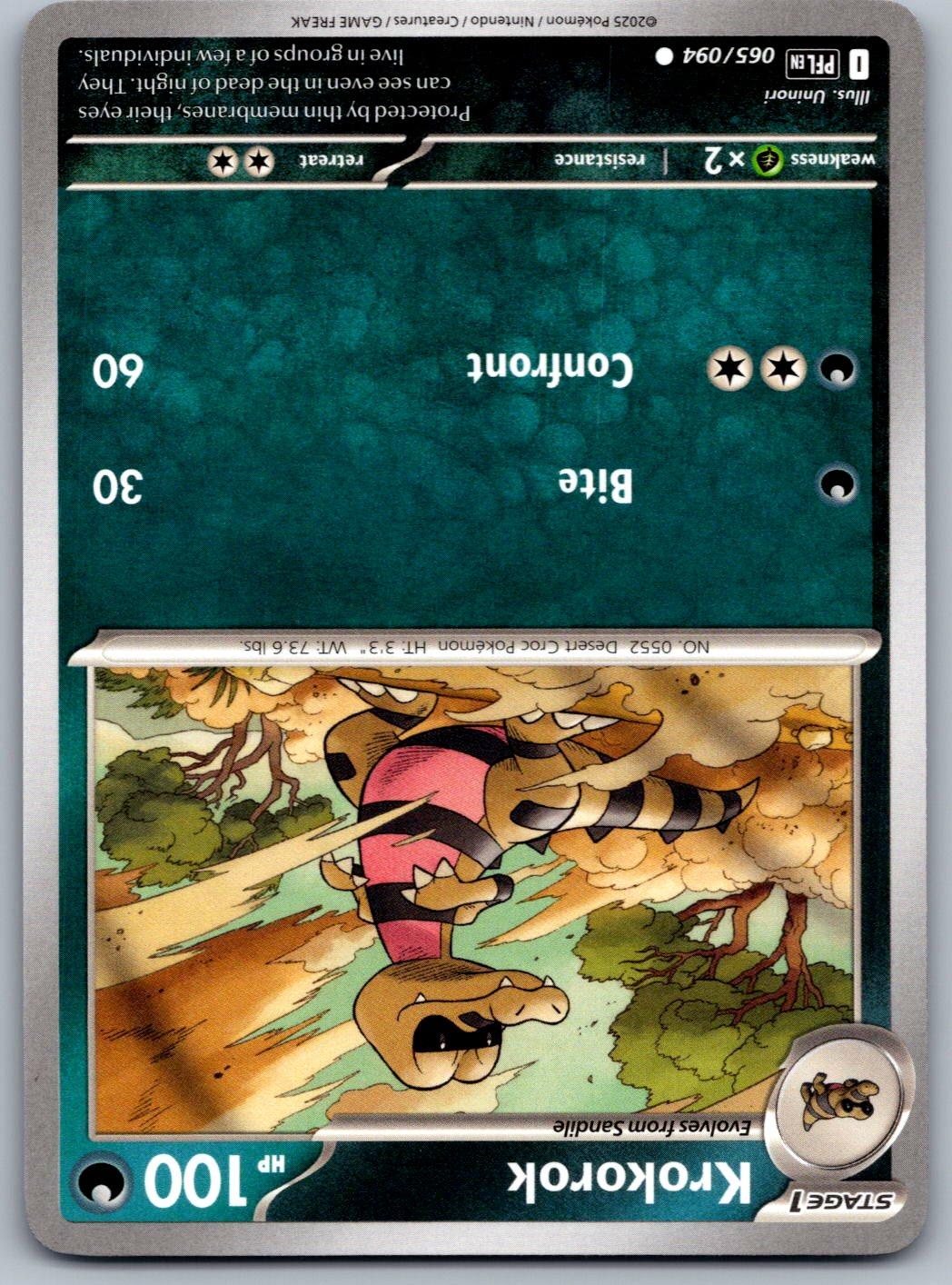 Krokorok 065/094 Phantasmal Flames Pokemon