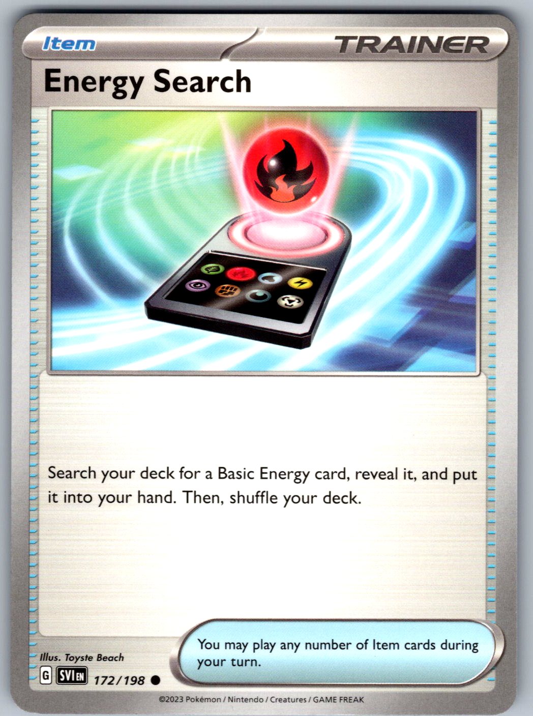 Energy Search 172/198 Scarlet & Violet Pokemon