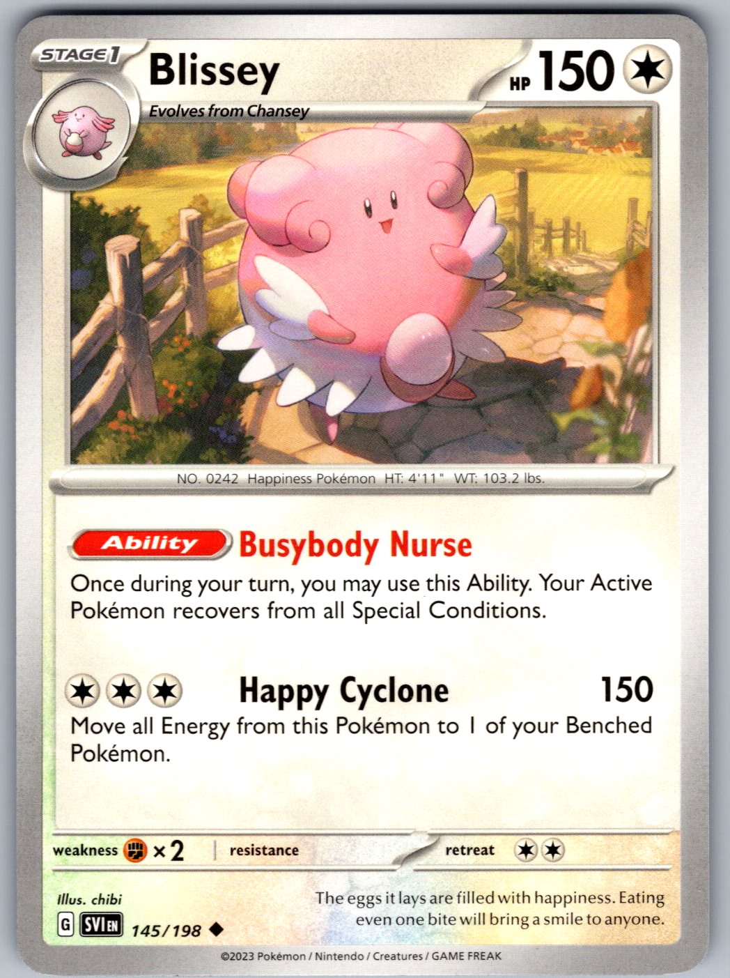 Blissey 145/198 Scarlet & Violet Pokemon