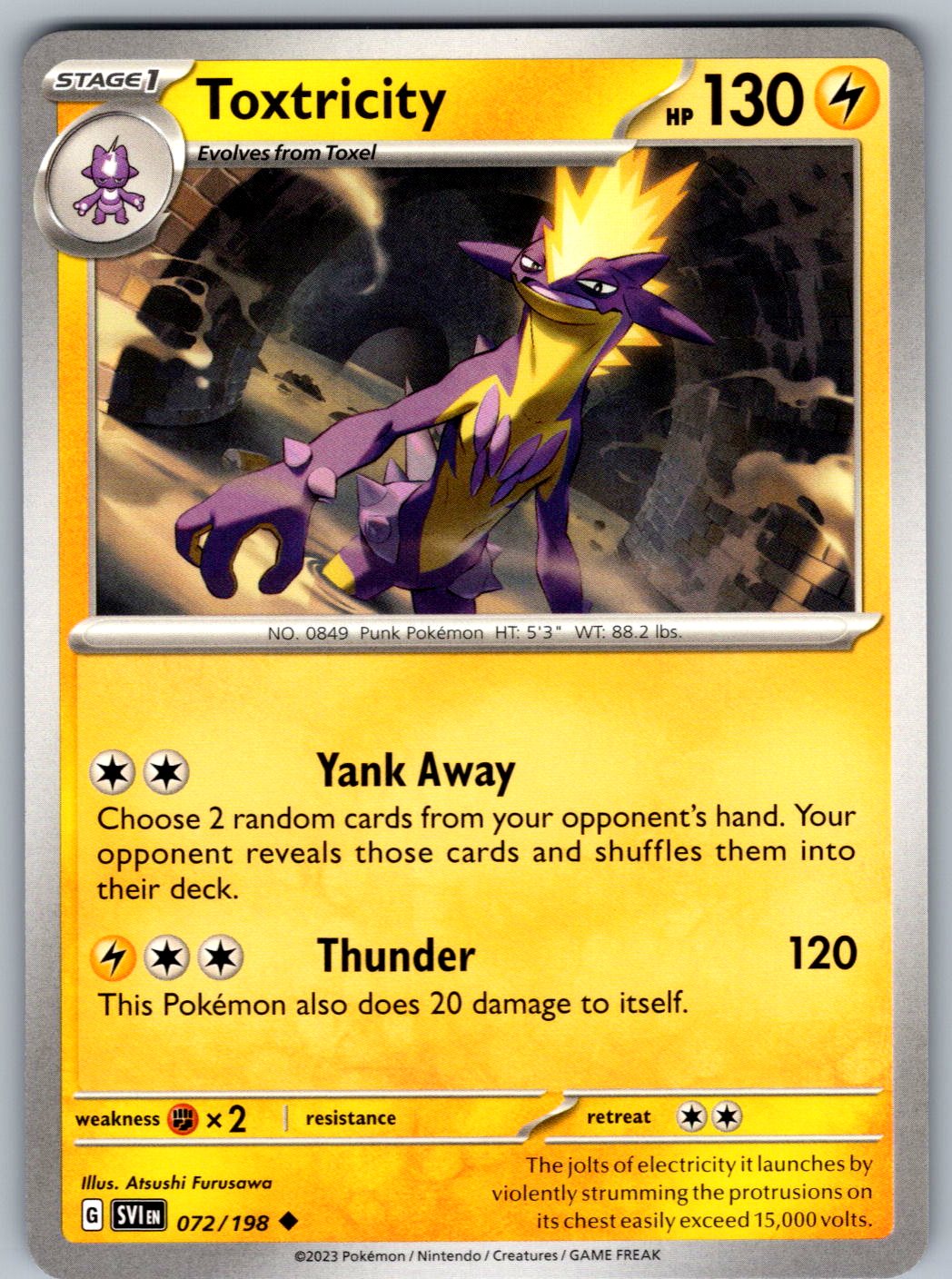 Toxtricity 072/198 Scarlet & Violet Pokemon