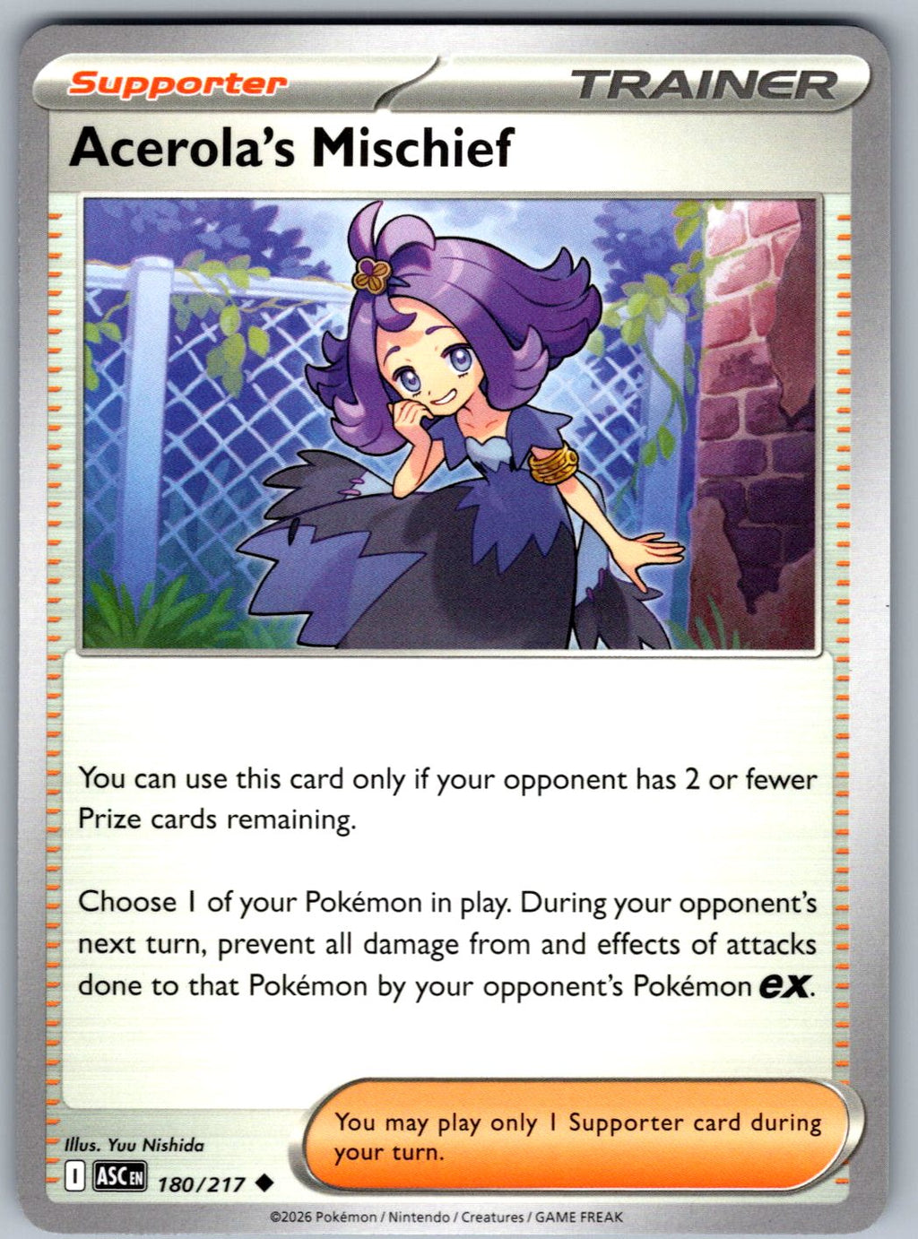 Acerola's Mischief 180/217 Ascended Heroes Pokemon